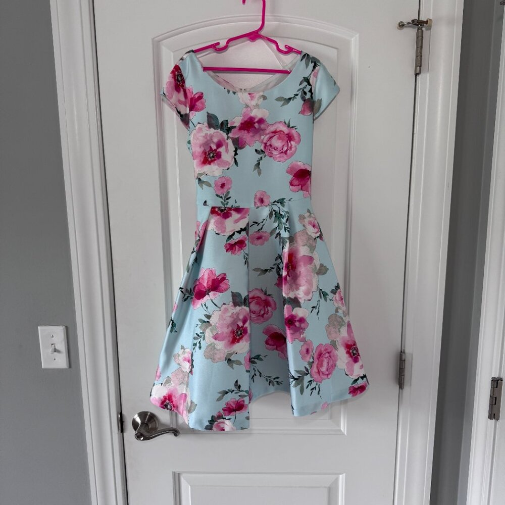 Bonnie Jean Floral print Summer dress, size 12 - Picture 4 of 11